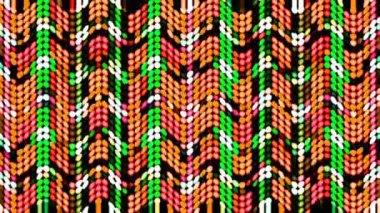 Çok renkli bir dokuda soyut arkaplan üç boyutlu çizgiler. Sarı yeşil yansımalı akışkan madde. Arkaplan canlandırma yapar
