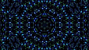 Parlak soyut ışık titreşimi çizgileri tam renk ve kaleydoskop.