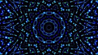 Parlak soyut ışık titreşimi çizgileri tam renk ve kaleydoskop.