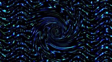 Çok renkli bir dokuda soyut arkaplan 3 boyutlu sıvı çizgiler. Mavi yansımalı akışkan madde. Arkaplan canlandırma yapar