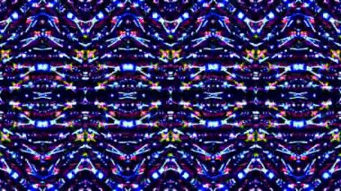 Çok renkli bir dokuda soyut arkaplan 3D neon çizgileri