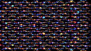 Çok renkli bir dokuda soyut arkaplan 3D neon çizgileri