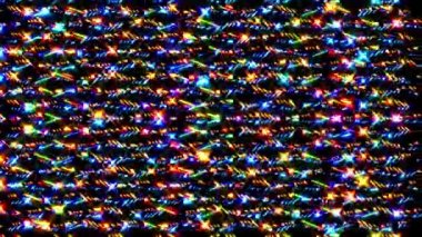 Çok renkli bir dokuda soyut arkaplan 3D neon çizgileri