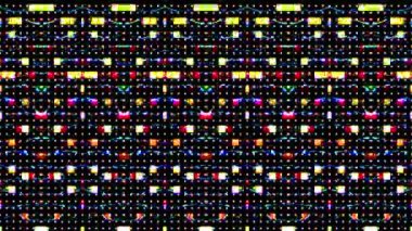 Çok renkli bir dokuda soyut arkaplan 3D neon çizgileri