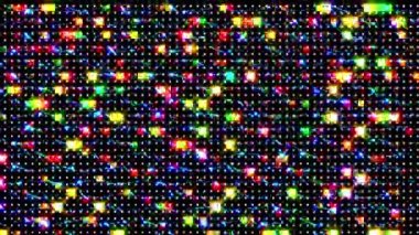 Çok renkli bir dokuda soyut arkaplan 3D neon çizgileri