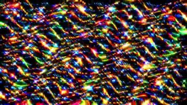 Çok renkli bir dokuda soyut arkaplan 3D neon çizgileri