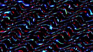 Çok renkli bir dokuda soyut arkaplan 3D neon çizgileri