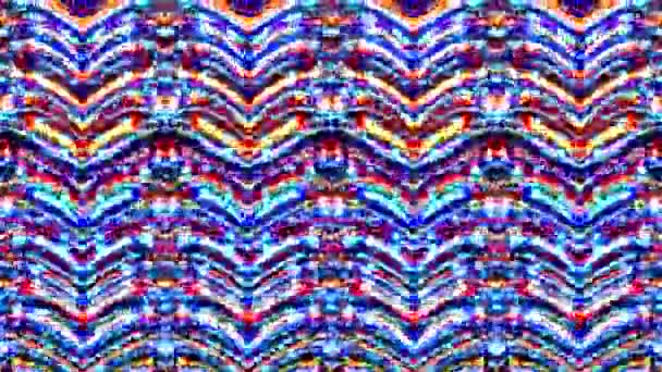 彩色纹理中的三维霓虹灯线的抽象背景 — 图库视频影像