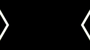 Siyah arka plan. Gösteri için, renkli animasyon parlak süsler. Yıldız çizgileri.