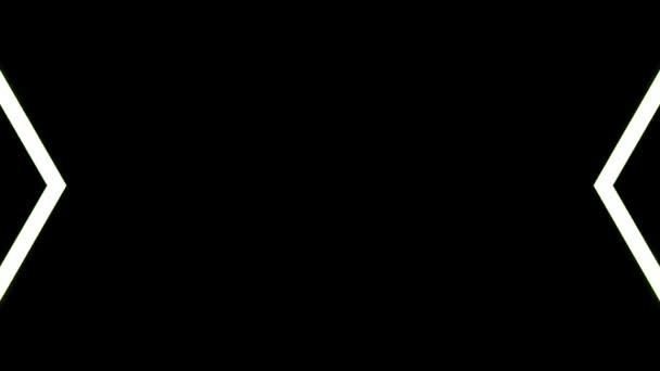 Schwarzer Hintergrund Für Show Bunte Animierte Helle Ornamente Sternstreifen — Stockvideo