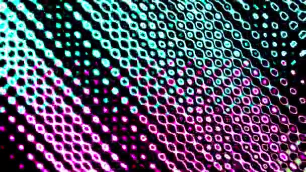 Abstract Achtergrond Neon Lijnen Een Multicolor Textuur — Stockvideo