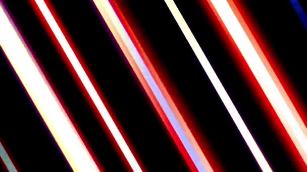 Absztrakt Háttér Neon Vonalak Egy Multikolor Textúra — Stock videók