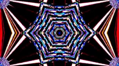 Çoklu renkte üç boyutlu çizgiler