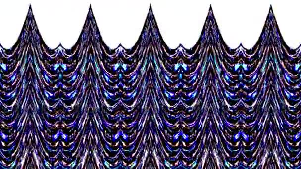 彩色中的红色 蓝色背景3D液态线 — 图库视频影像