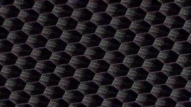 güzel renkli video soyut parlak ışık enerjisi 4K düz çizgi dalgaları siyah arkaplan üzerinde parıldayan ışık etkisi