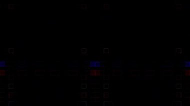 güzel renkli video soyut parlak ışık enerjisi 4K düz çizgi dalgaları siyah arkaplan üzerinde parıldayan ışık etkisi
