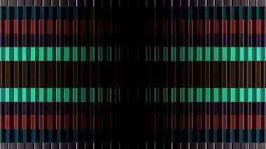 güzel renkli video soyut parlak ışık enerjisi 4K düz çizgi dalgaları siyah arkaplan üzerinde parıldayan ışık etkisi