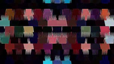 güzel renkli video soyut parlak ışık enerjisi 4K düz çizgi dalgaları siyah arkaplan üzerinde parıldayan ışık etkisi