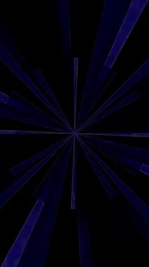 3D animasyon güzel video renkli soyut parlak ışık enerjisi 4K düz çizgi dalgaları merkezde yuvarlak ışık efekti, siyah arkaplan