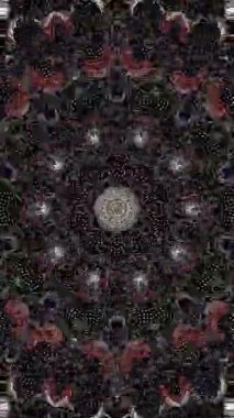 3D animasyon güzel video renkli soyut parlak ışık enerjisi 4K düz çizgi dalgaları merkezde yuvarlak ışık efekti, siyah arkaplan