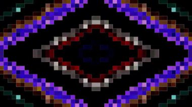 güzel renkli video soyut parlak ışık enerjisi 4K düz çizgi dalgaları siyah arkaplan üzerinde parıldayan ışık etkisi