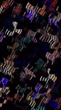 Siyah arkaplandaki renkli çizgilerle ince hareketleri düzenleyen, parıldayan, parlak güzel videolar.