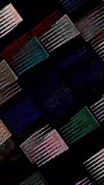 Siyah arkaplandaki renkli çizgilerle ince hareketleri düzenleyen, parıldayan, parlak güzel videolar.