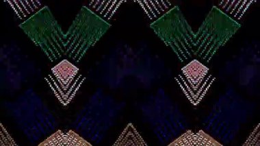 Siyah arkaplandaki renkli çizgilerle ince hareketleri düzenleyen, parıldayan, parlak güzel videolar.