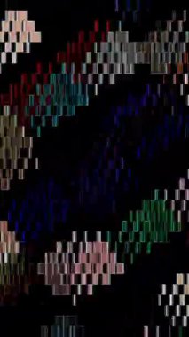 Siyah arkaplandaki renkli çizgilerle ince hareketleri düzenleyen, parıldayan, parlak güzel videolar.