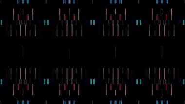 güzel renkli video soyut parlak ışık enerjisi 4K düz çizgi dalgaları siyah arkaplan üzerinde parıldayan ışık etkisi
