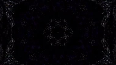 Soyut arka plan hareket eden çizgiler ve parlayan ışık noktaları. Çemberlerle canlandırma