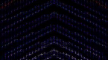 güzel renkli video soyut parlak ışık enerjisi 4K düz çizgi dalgaları siyah arkaplan üzerinde parıldayan ışık etkisi