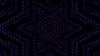 Soyut arka plan hareket eden çizgiler ve parlayan ışık noktaları. Çemberlerle canlandırma