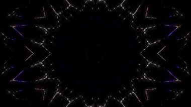 Soyut arka plan hareket eden çizgiler ve parlayan ışık noktaları. Çemberlerle canlandırma