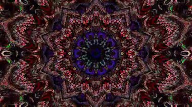 3D animasyon güzel video renkli soyut parlak ışık enerjisi 4K düz çizgi dalgaları merkezde yuvarlak ışık efekti, siyah arkaplan