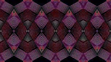 3D soyut parlak çizgiler, dalga, renkli, siyah arkaplan