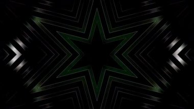 güzel renkli video soyut parlak ışık enerjisi 4K düz çizgi dalgaları siyah arkaplan üzerinde parıldayan ışık etkisi