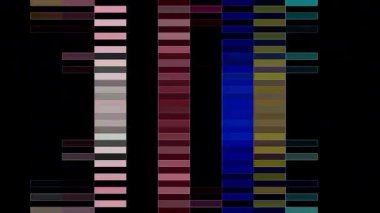 3D soyut parlak çizgiler, dalga, renkli, siyah arkaplan