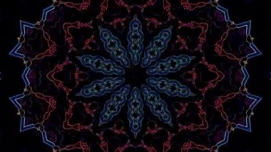 Soyut arka plan hareket eden çizgiler ve parlayan ışık noktaları. Çemberlerle canlandırma