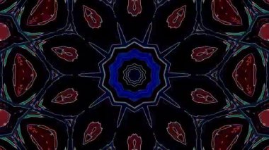 Soyut arka plan hareket eden çizgiler ve parlayan ışık noktaları. Çemberlerle canlandırma