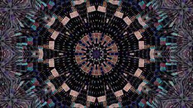 Soyut arka plan hareket eden çizgiler ve parlayan ışık noktaları. Çemberlerle canlandırma