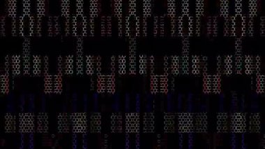 Siyah arkaplandaki renkli çizgilerle ince hareketleri düzenleyen, parıldayan, parlak güzel videolar.