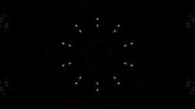 Fütürist pikselin ışık hareketi dijital bir alanda simetrik bir görsel etki yaratıyor.