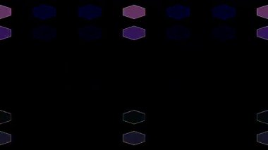 Sürekli hareket halinde dağınık ışık kareleri oluşturan gelecekçi dijital parçacıklar.