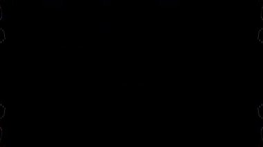 Soyut Kaleydoskop deseni tam renklerle. Sihirli mandala. 4k