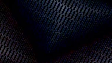 Fütürist dijital parçacıklar sürekli hareket halinde yayılan bir ışık kutusu oluştururlar.