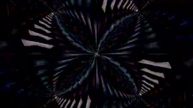 Fütürist dijital parçacıklar sürekli hareket halinde yayılan bir ışık kutusu oluştururlar.