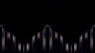 Fütürist dijital parçacıklar sürekli hareket halinde yayılan bir ışık kutusu oluştururlar.