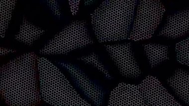 Fütürist dijital parçacıklar sürekli hareket halinde yayılan bir ışık kutusu oluştururlar.