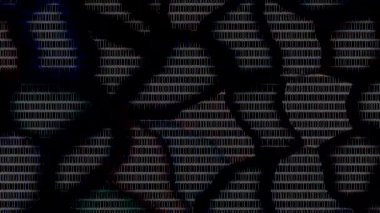 uturistik dijital parçacıklar sürekli hareket halinde yayılan bir ışık kutusu oluştururlar.